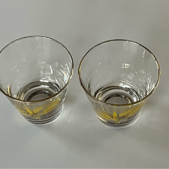 VTG Autumn Gold Homer Laughlin glasses for Century Service 1950s DOF set/2 - Picture 4 of 11